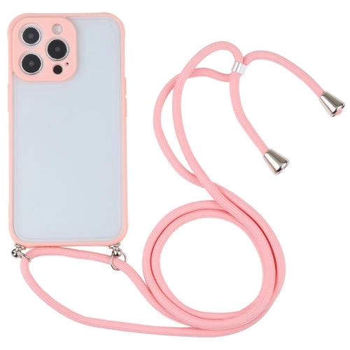 For iPhone 11 Candy Transparent Phone Case with Lanyard