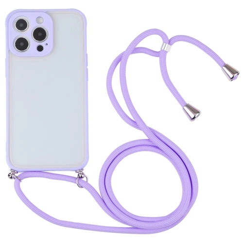 For iPhone 11 Candy Transparent Phone Case with Lanyard