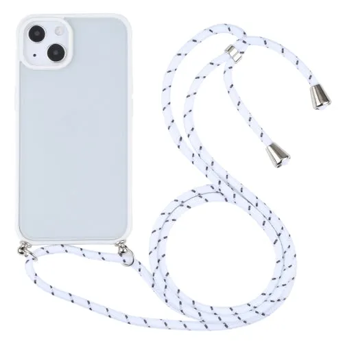 For iPhone 13 Candy Transparent Phone Case with Lanyard