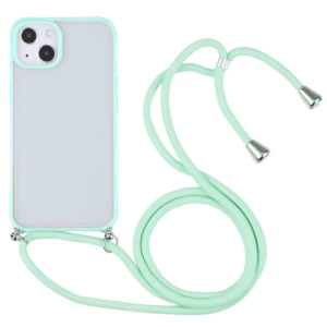 For iPhone 13 Candy Transparent Phone Case with Lanyard
