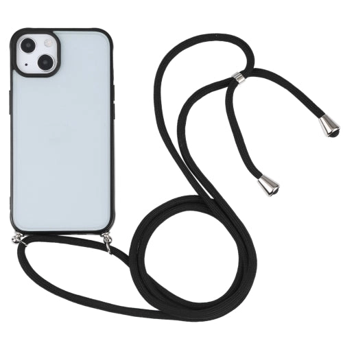 For iPhone 13 Candy Transparent Phone Case with Lanyard