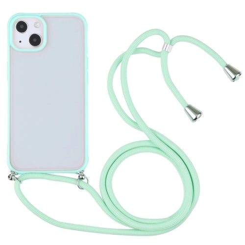 For iPhone 13 Candy Transparent Phone Case with Lanyard