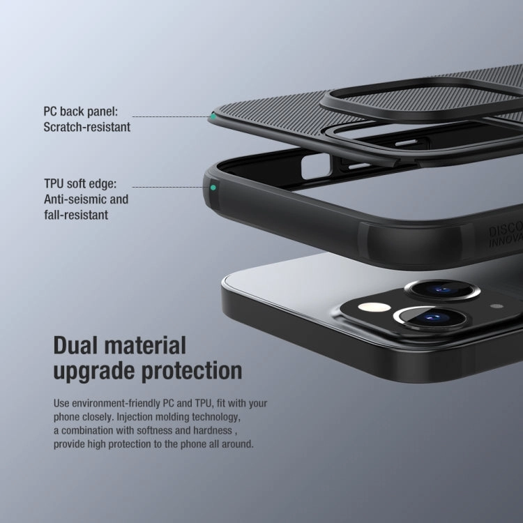 For iPhone 13 NILLKIN Frosted Shield Pro Magnetic Magsafe Phone Case
