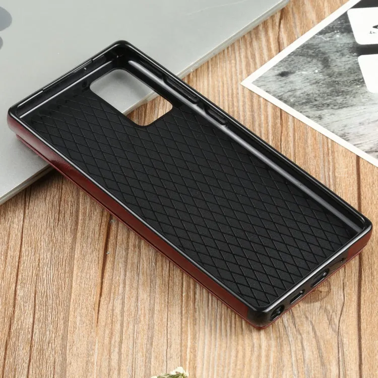For Samsung Galaxy Note20 FLOVEME Crazy Horse Texture Horizontal Flip Leather Protective Case with