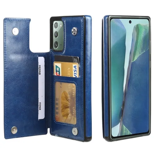 For Samsung Galaxy Note20 FLOVEME Crazy Horse Texture Horizontal Flip Leather Protective Case with