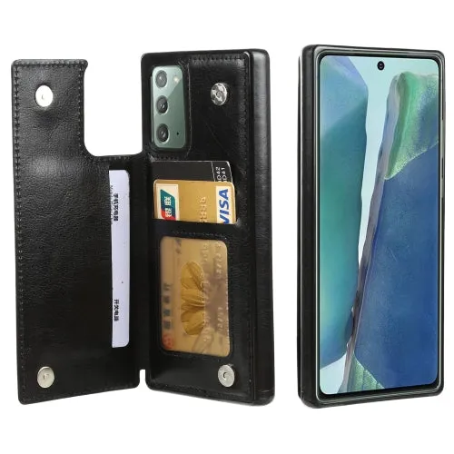 For Samsung Galaxy Note20 FLOVEME Crazy Horse Texture Horizontal Flip Leather Protective Case with
