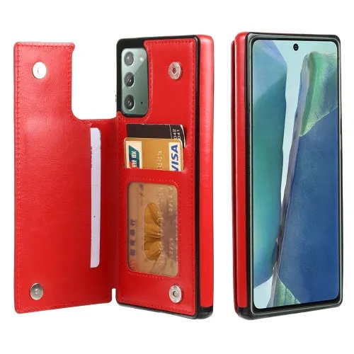 For Samsung Galaxy Note20 FLOVEME Crazy Horse Texture Horizontal Flip Leather Protective Case with