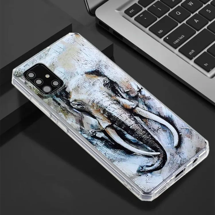 For Samsung Galaxy Note20 Oil Painting Pattern TPU Shockproof