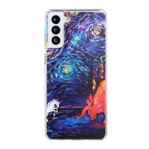 For Samsung Galaxy S21  5G Oil Painting Pattern TPU Shockproof