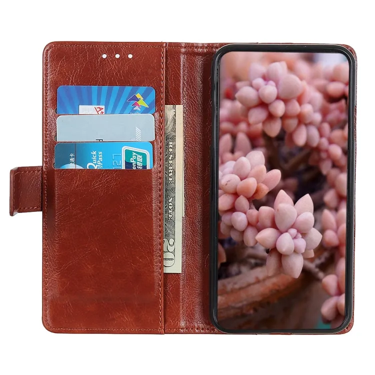 For Samsung Galaxy S22 5G Copper Buckle Nappa Texture Horizontal Flip Leather Case with Holder