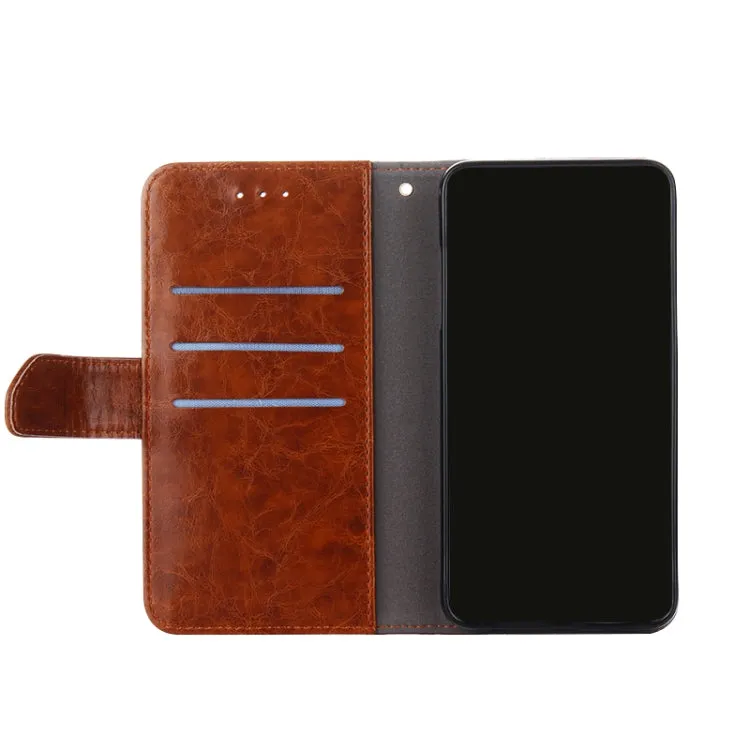 For Samsung Galaxy S22 5G Geometric Stitching Horizontal Flip Leather Case with Holder  Card