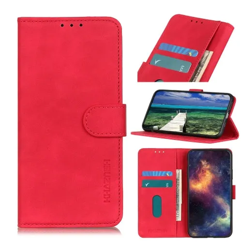 For Samsung Galaxy S22 5G KHAZNEH Retro Texture PU   TPU Horizontal Flip Leather Case with Holder