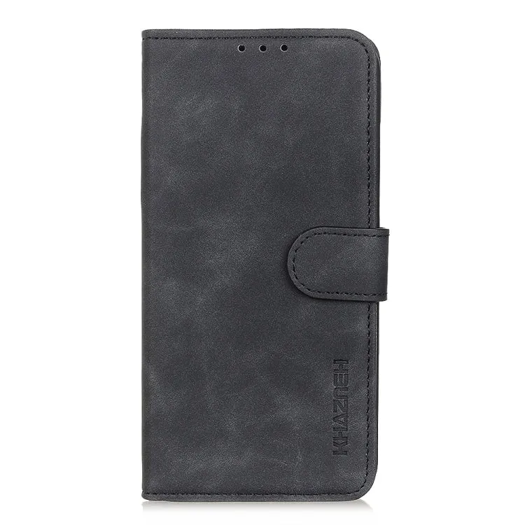 For Samsung Galaxy S22 5G KHAZNEH Retro Texture PU   TPU Horizontal Flip Leather Case with Holder