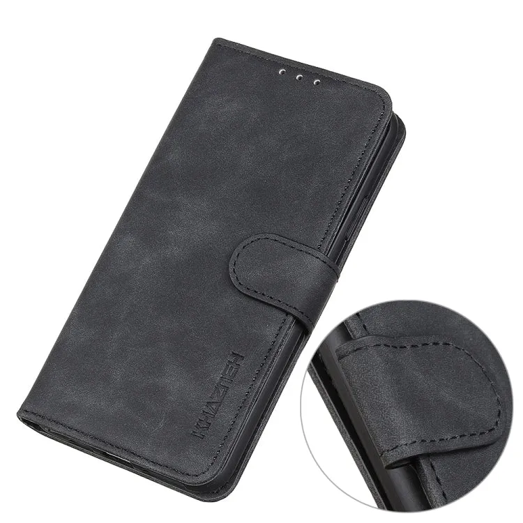 For Samsung Galaxy S22 5G KHAZNEH Retro Texture PU   TPU Horizontal Flip Leather Case with Holder