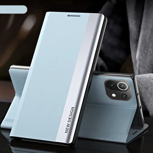 For Xiaomi Mi 11 Side Electroplated Magnetic Ultra-Thin Horizontal Flip Leather Case with