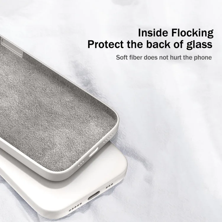 For Xiaomi Mi 11 Solid Color Imitation Liquid Silicone Straight Edge Dropproof Full Coverage