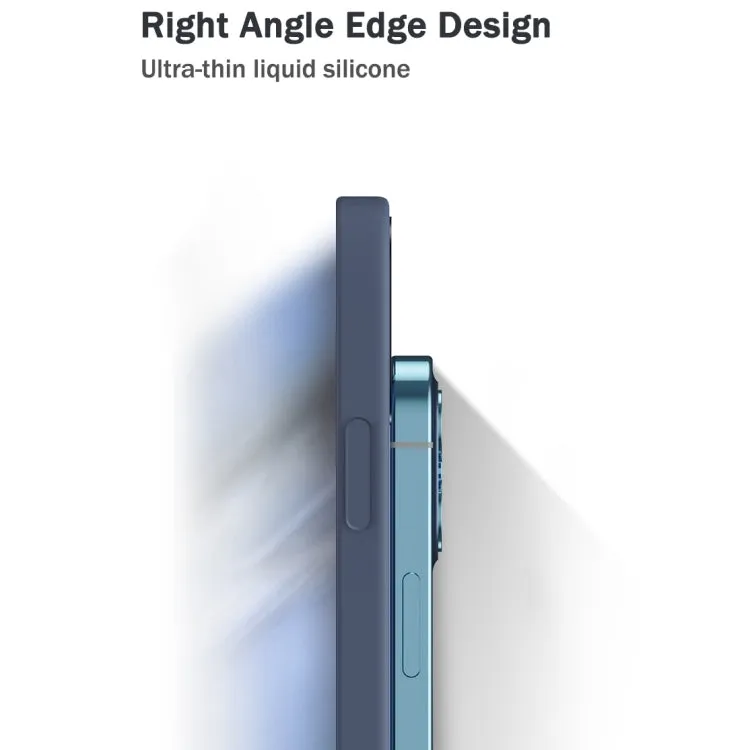 For Xiaomi Mi 11 Solid Color Imitation Liquid Silicone Straight Edge Dropproof Full Coverage