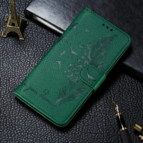 For Xiaomi Mi 11 Ultra Litchi Texture Feather Embossing Pattern Horizontal Flip Leather Case with