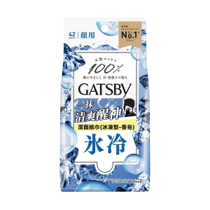 GATSBY Facial Paper Ice-Type Box Savon Scent 42 PS  (42pcs)