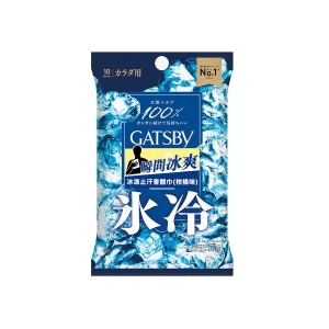 GATSBY Ice-Type Deo Body Paper Ice Citrus 10 PS  (10pcs)