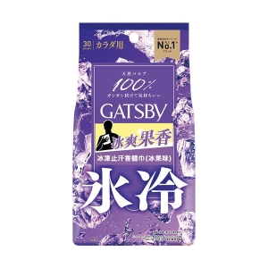GATSBY Ice-Type Deo Body Paper Ice Fruity 30 PS  (30pcs)