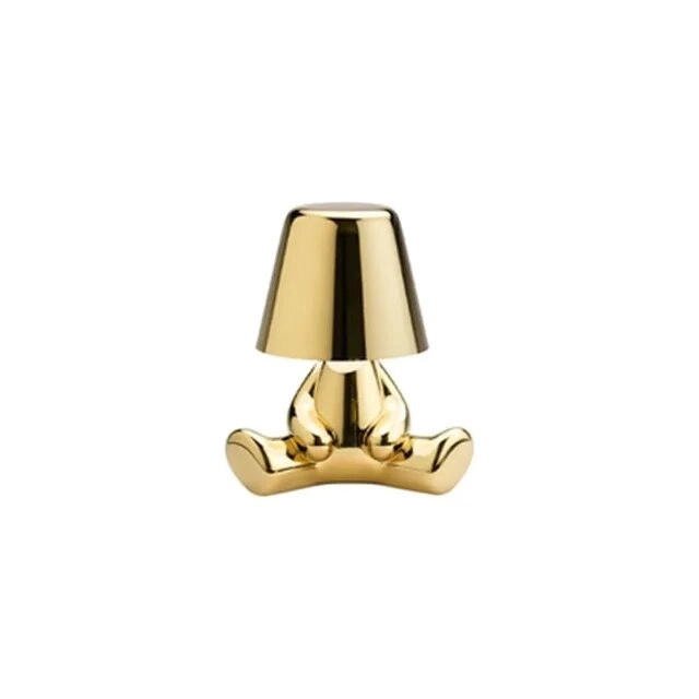 Golden Statue Table Lamp With Different Movements