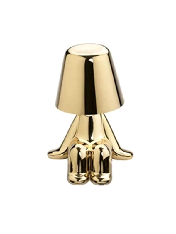 Golden Statue Table Lamp With Different Movements