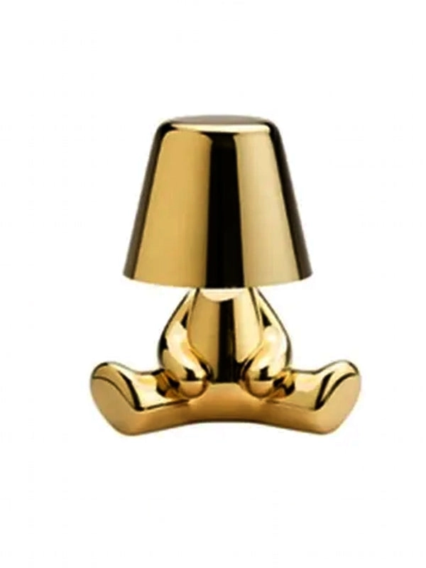 Golden Statue Table Lamp With Different Movements