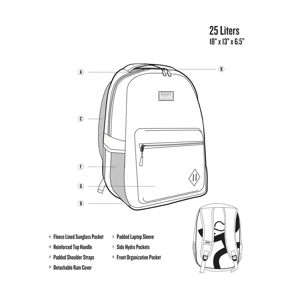 HOOey Recess Aztec (Burgundy) - Backpack