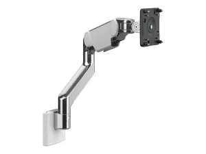 Humanscale M10 - Mounting kit (monitor arm) - for LCD display - polished aluminum with white trim - mounting interface: 100 x M10NTNSWBTB