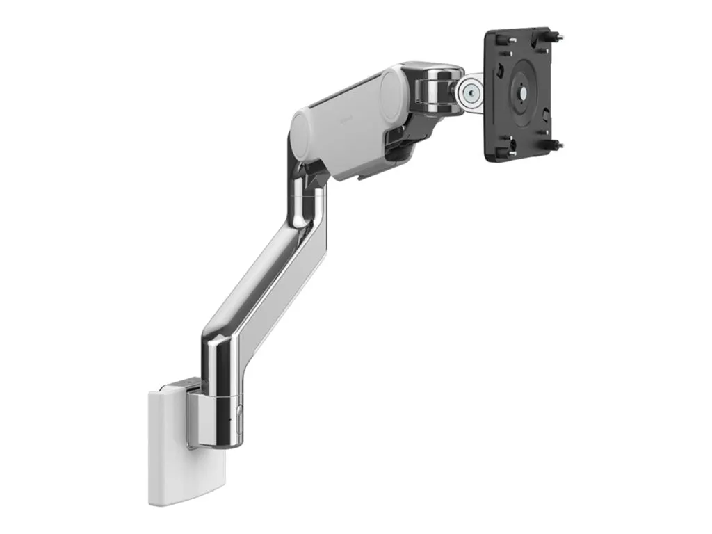 Humanscale M10 - Mounting kit (monitor arm) - for LCD display - polished aluminum with white trim - mounting interface: 100 x M10NTNSWBTB