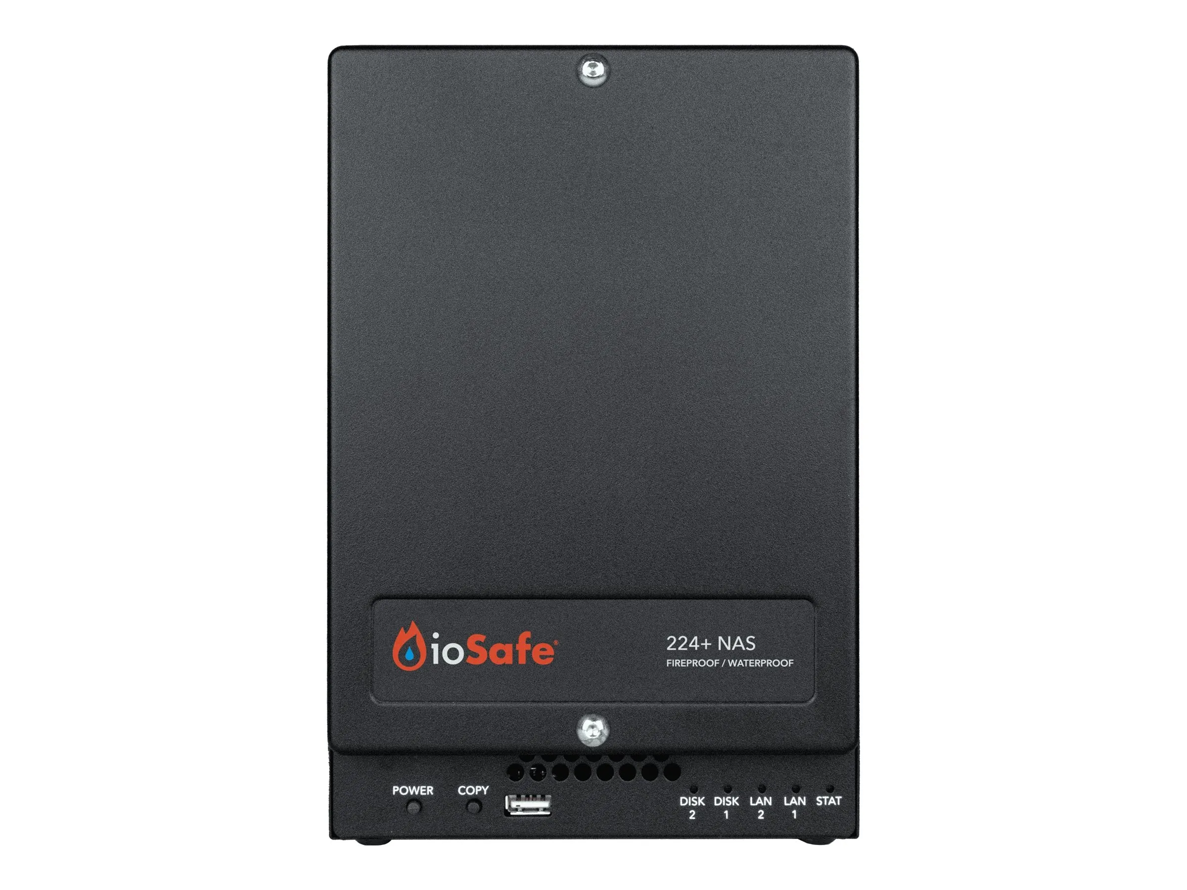 ioSafe 224  - NAS server - 2 bays - 16 TB - HDD 8 TB x 2 - RAID RAID 0, 1, JBOD - Gigabit Ethernet - iSCSI support - TAA Compliant 72240-3840-1530