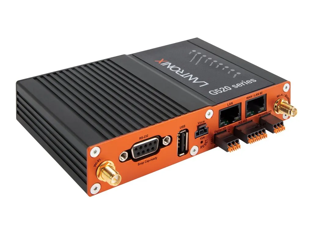 Lantronix G520 Series G528 - Wireless router - WWAN 2-port switch - Wi-Fi 5 - Bluetooth - Dual Band - 3G, 4G, 5G - TAA Compliant G528GP2FSG