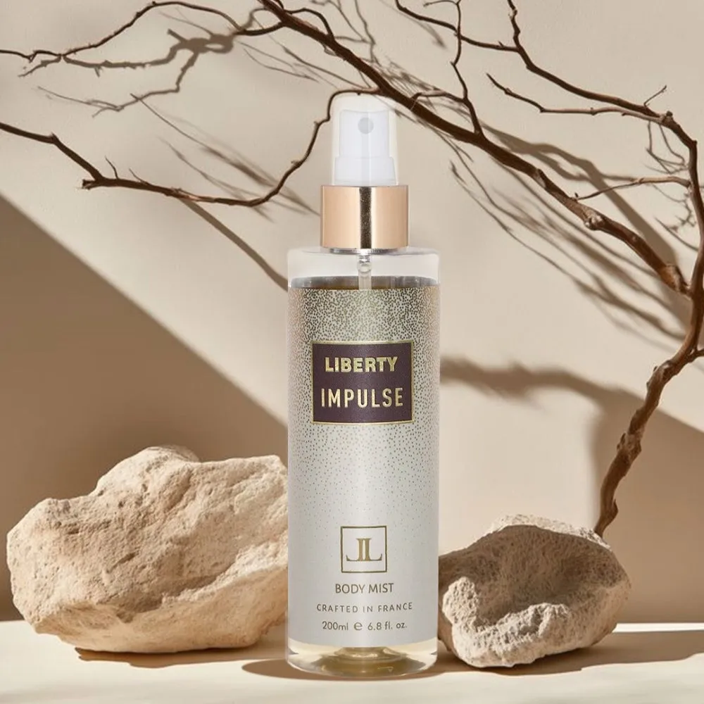Liberty Luxury Impules Body Mist for Men & Women Long Lasting Aquatic Fragrance Travel Friendly Perfume Body Spray Crafted in France 200ml