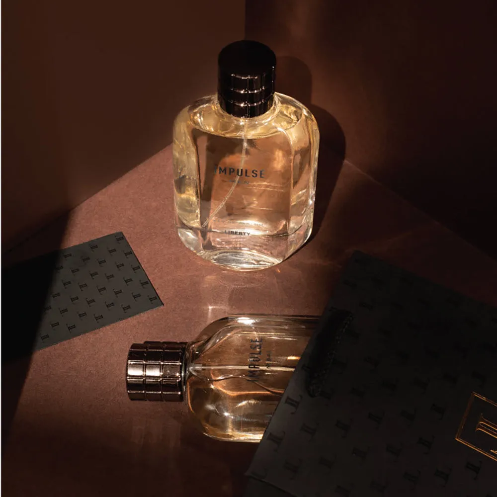 Liberty Luxury Impulse Perfume for Men (100ml/3.4Oz), Eau De Parfum (EDP), Crafted in France, Long Lasting Smell, Citrus & Spicy notes.