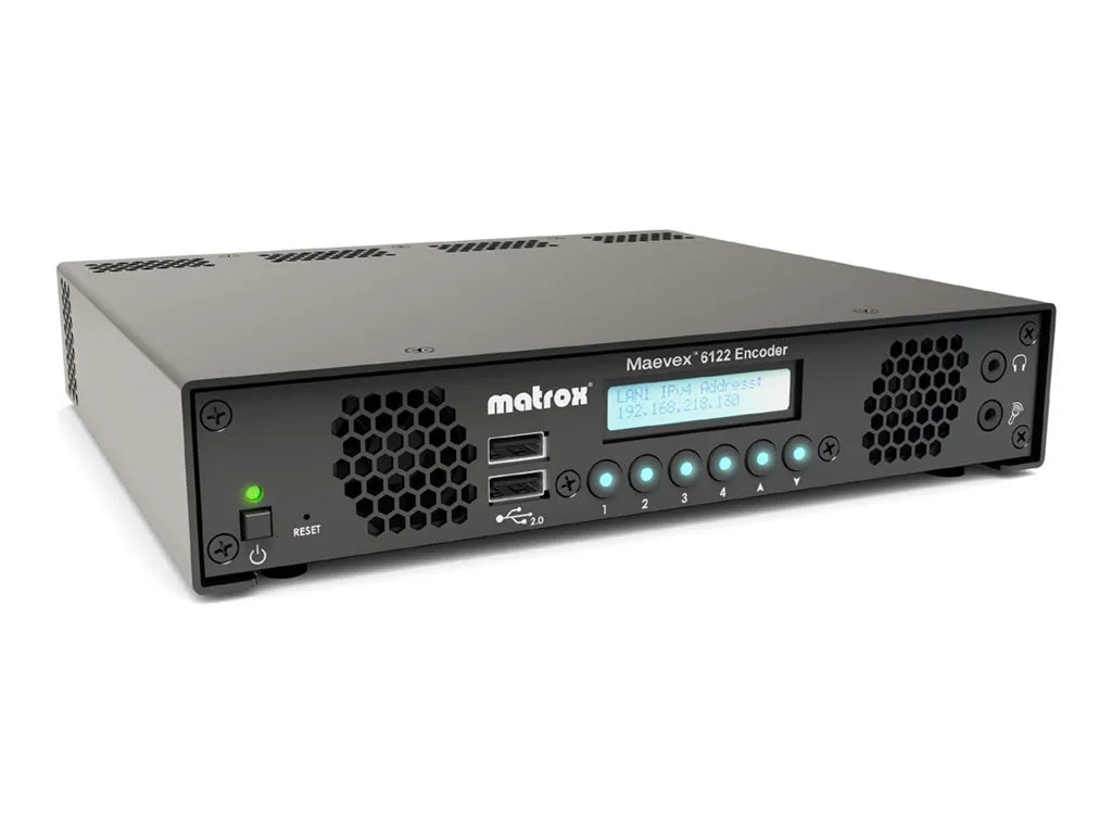 Matrox Maevex 6122 - Capture AV recorder/streamer - TAA Compliant MVX-E6122-22Y