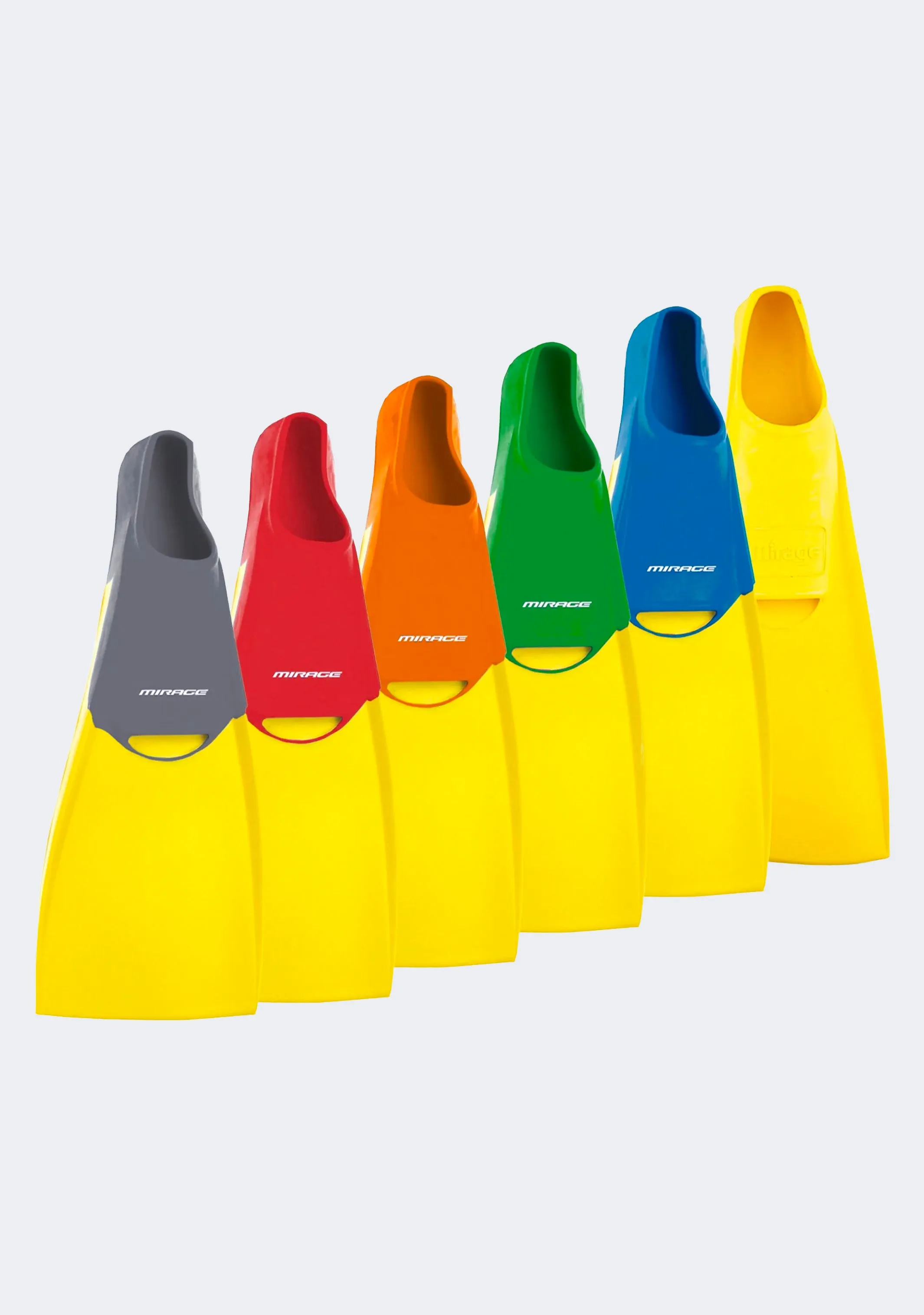 Mirage Deluxe Rubber Fins Grey