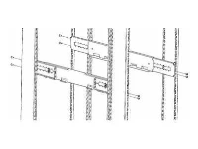 N1C - Rack shelf mounting kit - 2U 10-500806