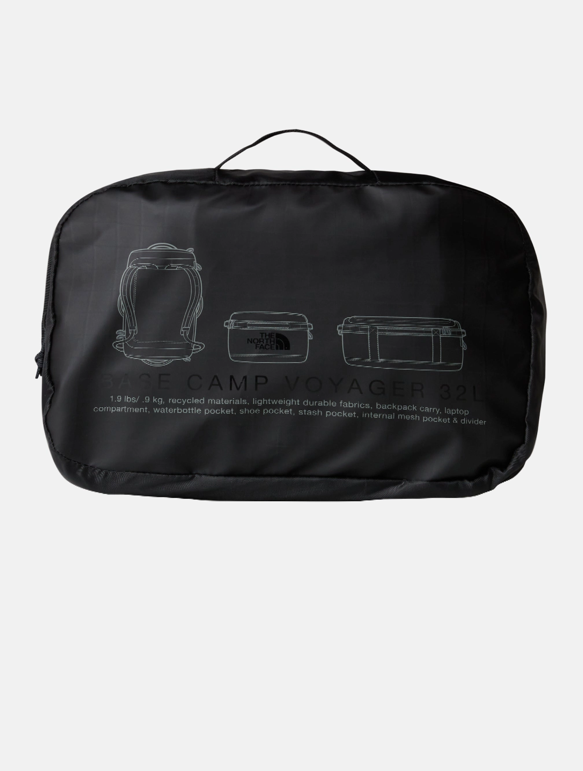 Nylon Camp Voyager 32 Liters Black Duffle Bag