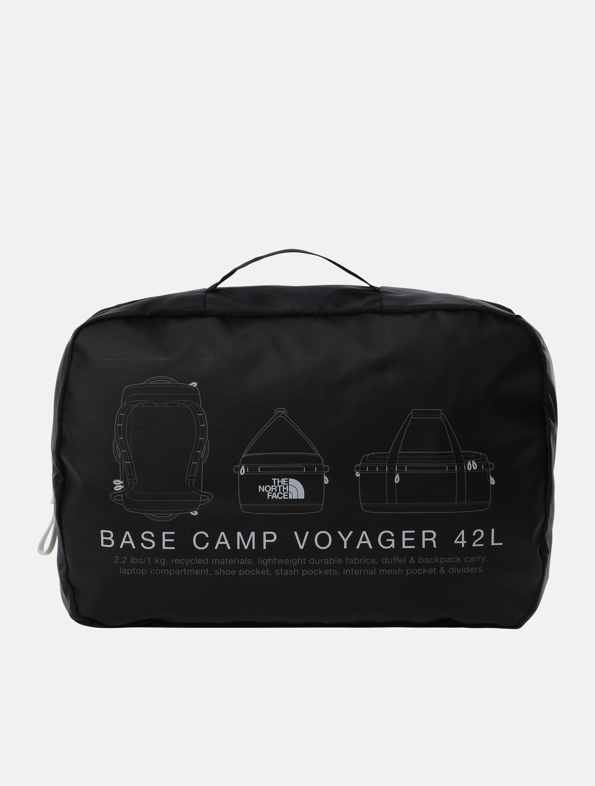 Nylon Camp Voyager 42 Liters Black Duffle Bag