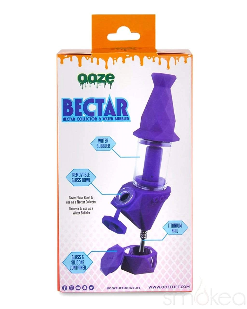 Ooze Bectar Silicone Water Pipe & Dab Straw