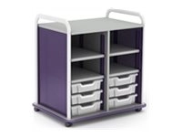 Paragon A&D Crossfit Storage - Trolley - 20 drawers - 4 shelves - 16 gauge tubular steel, TFM CFD60OF17CO-918OZO