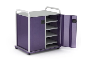Paragon A&D Crossfit Storage - Trolley - 6 drawers - 4 shelves - 2 doors - 16 gauge tubular steel, TFM - frost, mod navy, wisdom CFD30WD17CO-918CZC