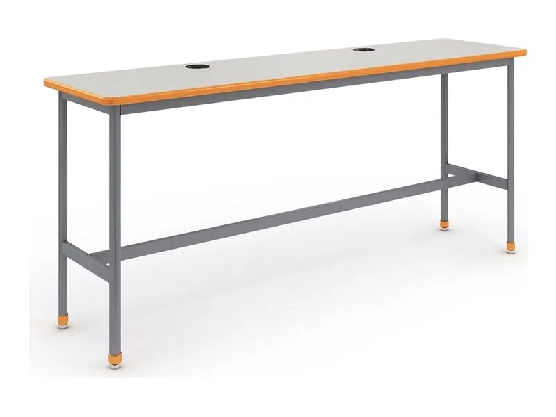 Paragon Chargebar - Standing desk - frost - orangesicle base CHARGEBAR-722442-918XZX