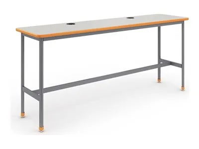 Paragon Chargebar - Standing desk - frost - orangesicle base CHARGEBAR-722442-918XZX