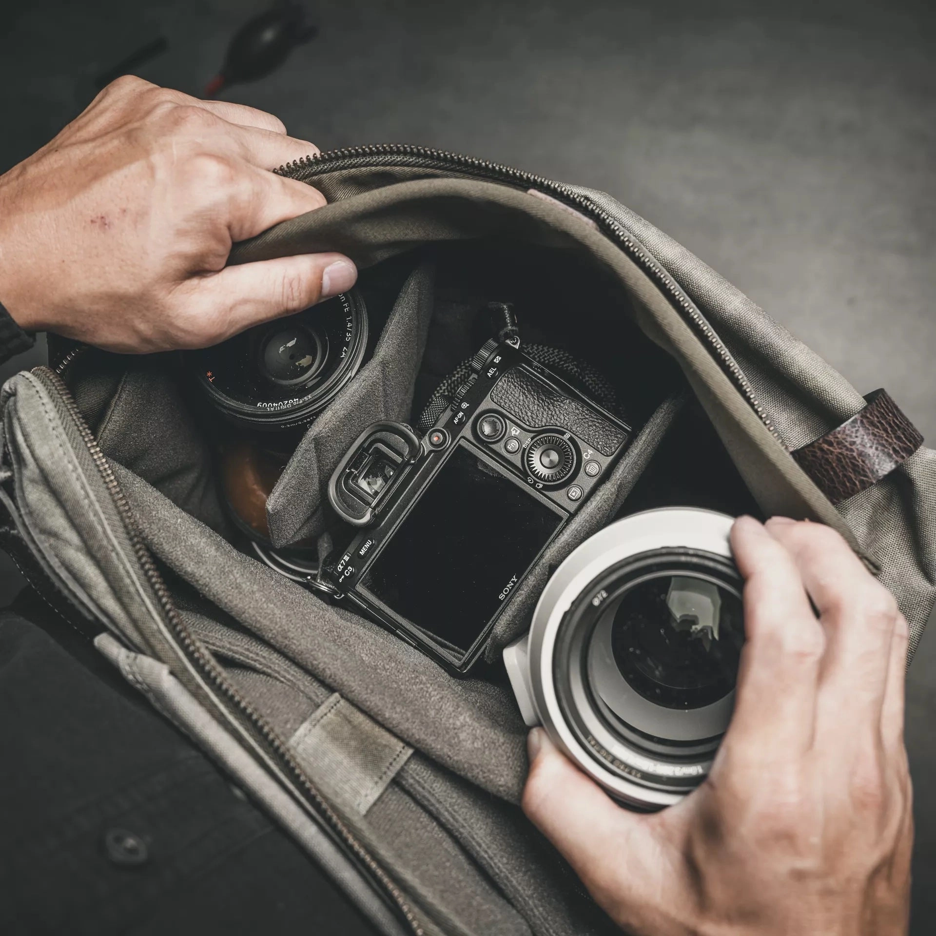 Quick-Draw Camera Insert (For Lightning Rider) | Olive Green