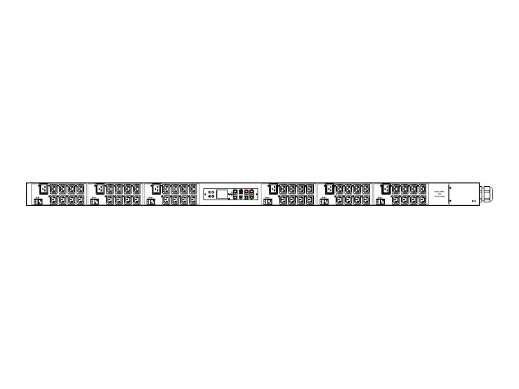 Raritan Dominion PX PX3-5785U-O1V2 - Power distribution unit (rack-mountable) - AC 208 V - 17300 VA - 3-phase delta - RS-232,