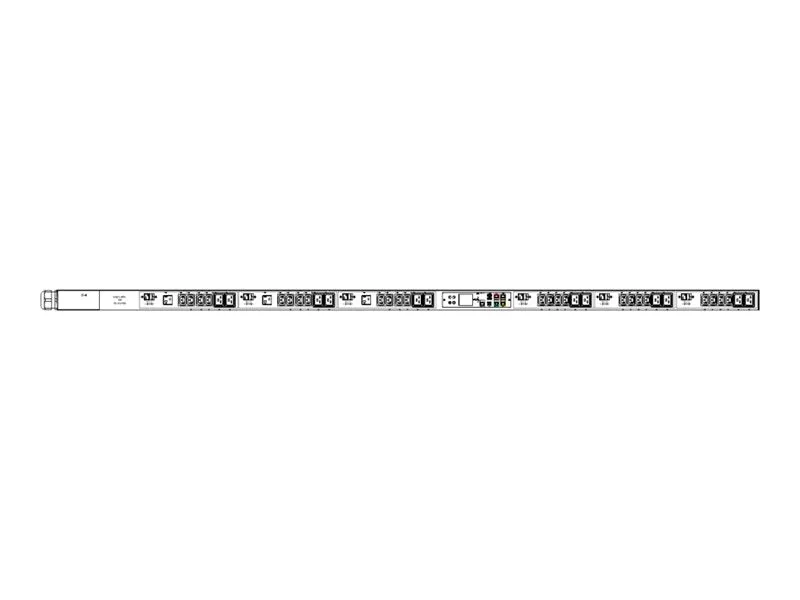 Raritan PX3-40A8I3V-V2 - Power distribution strip (rack-mountable) - 48A - AC 208 V - 17300 VA - 3-phase WYE - RS-232, USB, Ethernet