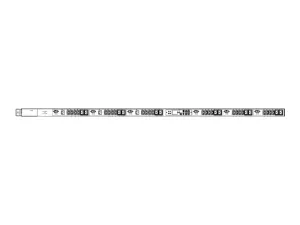 Raritan PX3-40A8I3V-V2 - Power distribution strip (rack-mountable) - 48A - AC 208 V - 17300 VA - 3-phase WYE - RS-232, USB, Ethernet