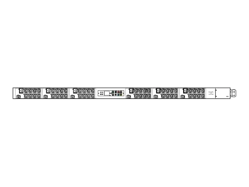 Raritan PX3-5969U-O1V2 - Power distribution strip (rack-mountable) - 40A - AC 208 V - 14400 VA - 3-phase delta - RS-232, USB,